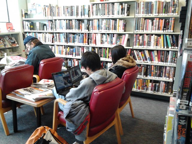 Students At Library